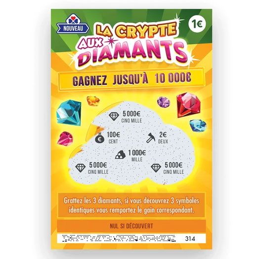 Faux Jeu à gratter GAGNANT (5000€) - Cadeau Original, Idée Insolite &  Gadgets