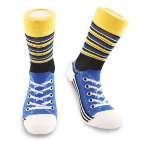 Chaussettes Converse (bleu et rayures)
