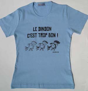 T-shirt Femme - Bleu ciel - L