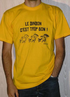T-shirt Homme - Jaune gold - L