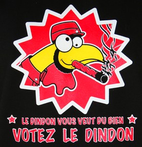 Men T-shirt 'Votez Dindon' - M