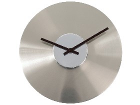 Horloge Disque chrom