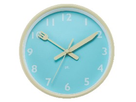 Horloge Assiette bleue