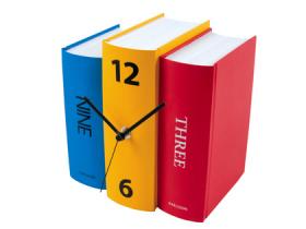 Horloge Livres en couleurs