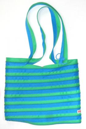 Zip-It Bag - Turquoise & Green