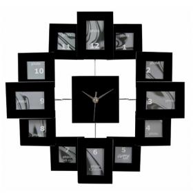 Clock Photos (black, 40 cm)