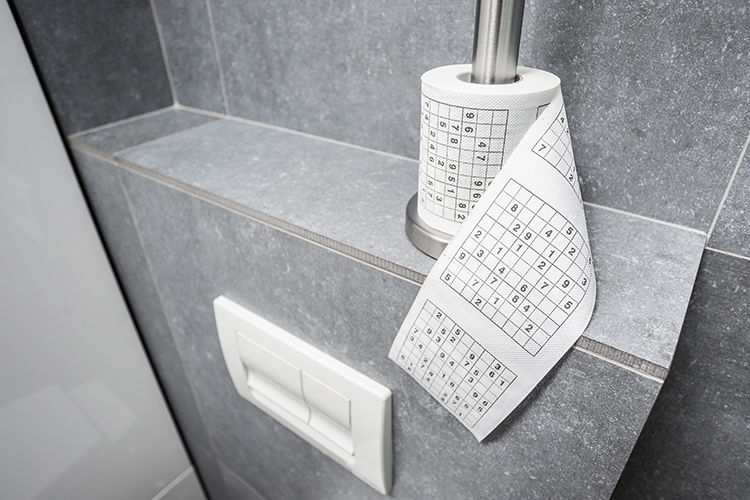 Rouleau de papier toilette imprimé Sudoku Su, Durable, bon jeu de