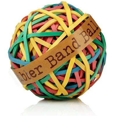 Elastic band ball hotsell