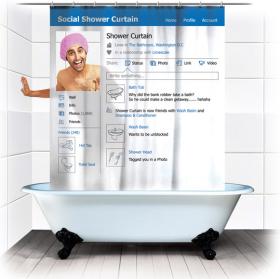 Social Shower Curtain