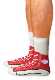 Chaussettes Converse (rouge)