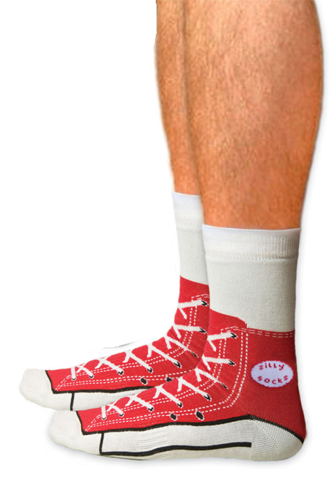 red converse socks