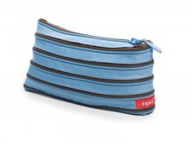 Zip-It wallet (blue & brown)