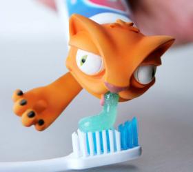 Toothpaste Cat