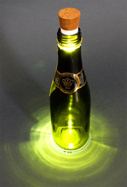 Bouchon de bouteille lumineux