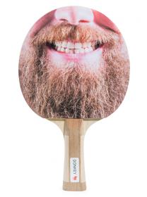Beard ping pong racket