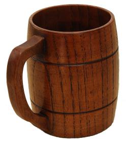 Wooden beer cup