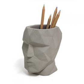 Pen Pot Concrete Head