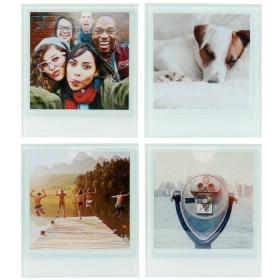 Customizable Polaroid Coasters (x4)